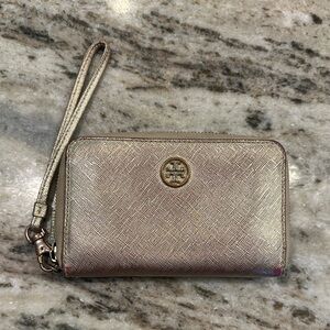 Tory Burch Gold Wristlet